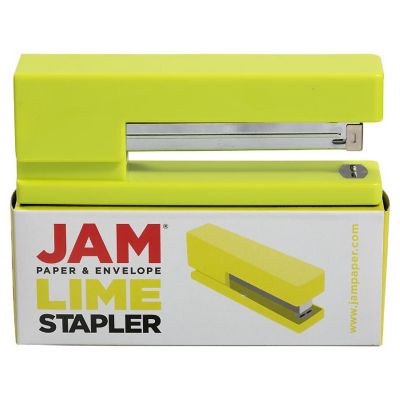 JAM PAPER Modern Desk Stapler, Lime Green, Sold Individually Image 2