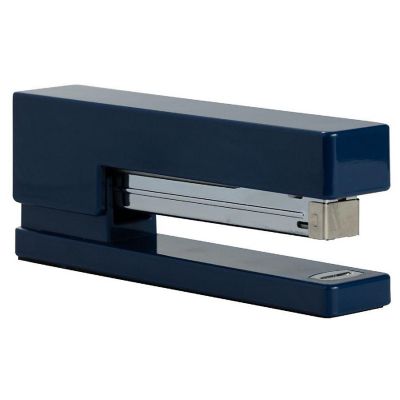 JAM PAPER Modern Desk Stapler, Navy Blue, Sold Individually Image 1