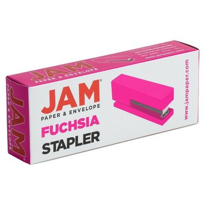 JAM PAPER Modern Desk Stapler, Pink, Sold Individually Image 1