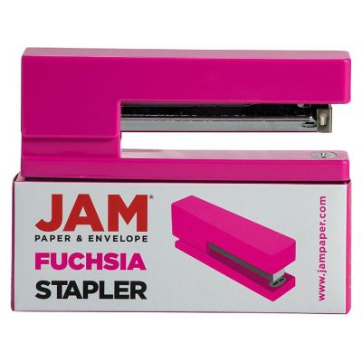 JAM PAPER Modern Desk Stapler, Pink, Sold Individually Image 2
