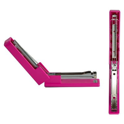 JAM PAPER Modern Desk Stapler, Pink, Sold Individually Image 3