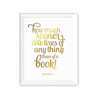 Jane Austen Library Quote 8.5x11in 1Pk Image 1