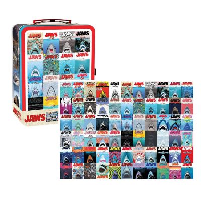 JAWS 500 Piece Jigsaw Puzzle and Tin Fun Box Set Image 1