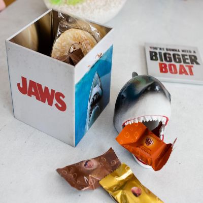 JAWS Logo Tin Storage Box Cube Organizer with Lid  4 Inches Image 3