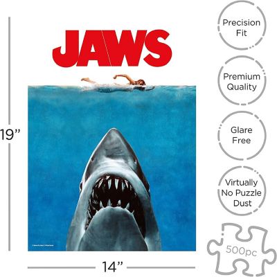 JAWS One Sheet 500 Piece Jigsaw Puzzle Image 1