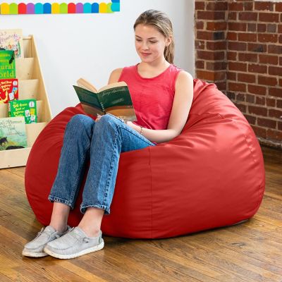 Jaxx Gumdrop Bean Bag  Large Size - Premium Vinyl - Red Image 1