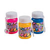 Jelly Bean Mini Bubble Bottles - 24 Pc. Image 1