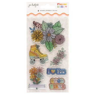 Jen Hadfield Flower Child Clear Stamps 6/Pkg Image 1