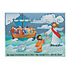 Jesus & Peter Walk on Water Mini Sticker Scenes - 24 Pc. Image 1