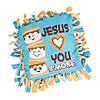 Jesus Loves You S&#8217;more Fleece Tied Pillow Craft Kit - Makes 6 Image 1