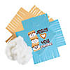 Jesus Loves You S&#8217;more Fleece Tied Pillow Craft Kit - Makes 6 Image 1