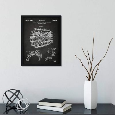 Jet Engine Aviation Patent 8.5x11in Image 2