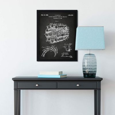 Jet Engine Aviation Patent 8.5x11in Image 3