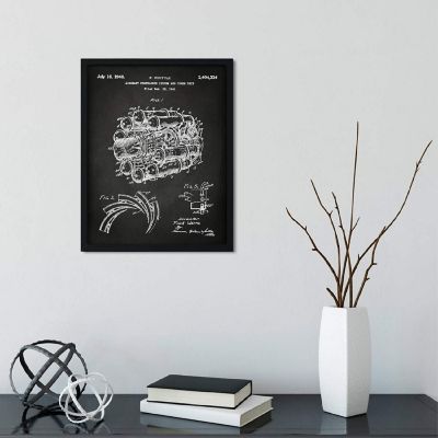 Jet Engine Patent Poster 8.5x11in Image 2