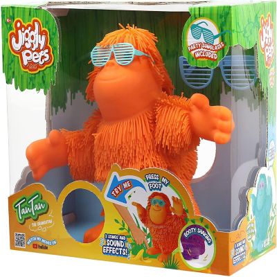 Jiggly Pets Orange Tan-Tan the Orangutan Electronic Toy With Movement and Sound Image 1