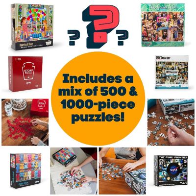 Jigsaw Puzzle Mystery Gift Box Bundle  Includes 8 Puzzles Image 2