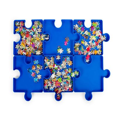 Jigsaw Puzzle Stackable Sorting Trays  Set of 6 Image 2