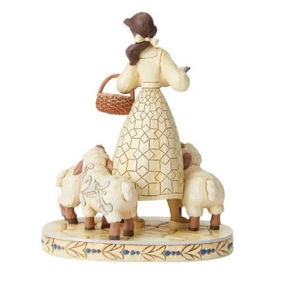 Jim Shore Disney Beauty and the Beast Belle White Woodland Figurine 6002338 Image 1