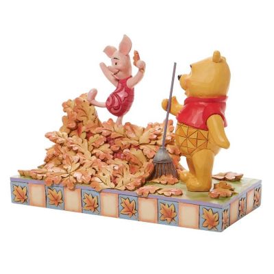 Jim Shore Disney Traditions Pooh and Piglet Fall Figurine 6008990 Image 2