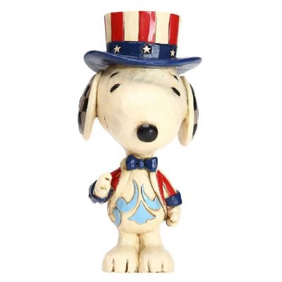 Jim Shore Peanuts Miniature Patriotic Snoopy Figurine Mini 6005951 New Image 1