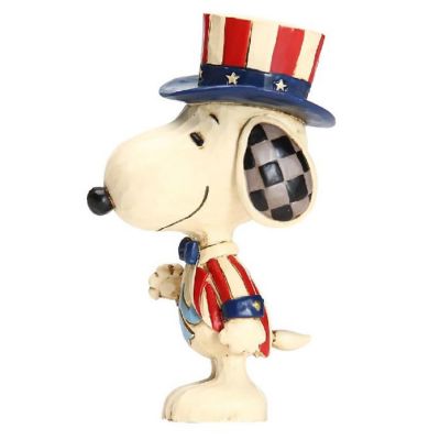 Jim Shore Peanuts Miniature Patriotic Snoopy Figurine Mini 6005951 New Image 2