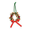Jingle Bell Wreath Christmas Ornaments Craft Kit - Makes 12 Image 1