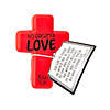 John 3:16 Cross Stress Toys with Card - 12 Pc. Image 1