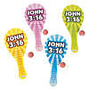 John 3:16 Paddleball Games - 12 Pc. Image 1