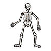 Jointed Skeleton Cutout Image 1