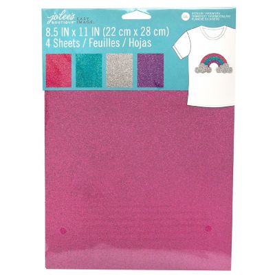 Jolee's Boutique Easy Image 8.5"X11" Transfer Sheets 4/Pkg-Bright Glitter Image 1