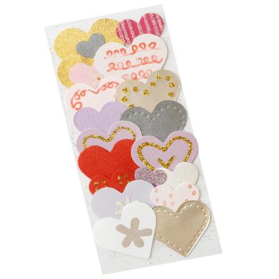 Jolee's By You Dimensional Stickers-Pink &amp; Gold Hearts Image 2