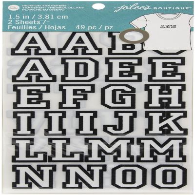 Jolee's  Iron-On Letters 1.5"-White Image 1
