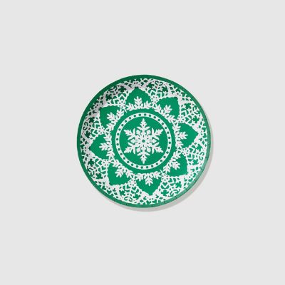 Jolly Snowflake Small Plates -10/Pack - 10 Pieces Image 1