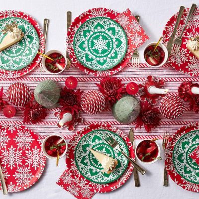 Jolly Snowflake Small Plates -10/Pack - 10 Pieces Image 1