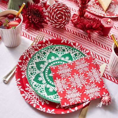 Jolly Snowflake Small Plates -10/Pack - 10 Pieces Image 2