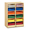 Jonti-Craft 12 Paper-Tray Mobile Storage - With Clear Paper-Trays Image 3