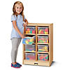 Jonti-Craft 8 Cubbie-Tray Mobile Unit - With Clear Trays Image 1
