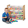 Jonti-Craft Cubbie-Tray Storage Rack - With Clear Cubbie-Trays Image 1