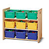 Jonti-Craft Cubbie-Tray Storage Rack - With Colored Cubbie-Trays Image 1