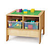 Jonti-Craft Kydz Building Table - Preschool Brick Compatible - With Clear Tubs Image 1