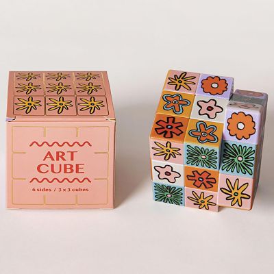 Journey of Something: Art Cube - Flower Pop - 6-Sided Puzzle Game, Fidget Toy Image 2