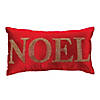 Joy And Noel Pillow (Set Of 2) 19"L X 12"H Polyester Image 2