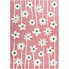 Joy carpets big blooms 3'10" x 5'4" area rug in color blush Image 1