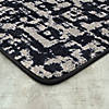 Joy carpets block print 7'8" x 10'9" area rug in color onyx Image 1