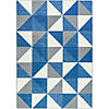 Joy carpets cartwheel 3'10" x 5'4" area rug in color blue skies Image 1