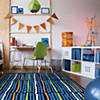 Joy Carpets Cascade 5'4" x 7'8" Area Rug In Color Sapphire Image 2