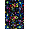 Joy carpets kapow 4' x 6' area rug in color fluorescent Image 1