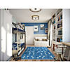 Joy carpets little moons 5'4" x 7'8" area rug in color blue skies Image 3