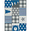 Joy carpets patchwork boy 7'8" x 10'9" area rug in color blue skies Image 1