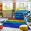 Joy Carpets Rainbow Magic 7'8" X 10'9" Area Rug In Color Rainbow Image 2